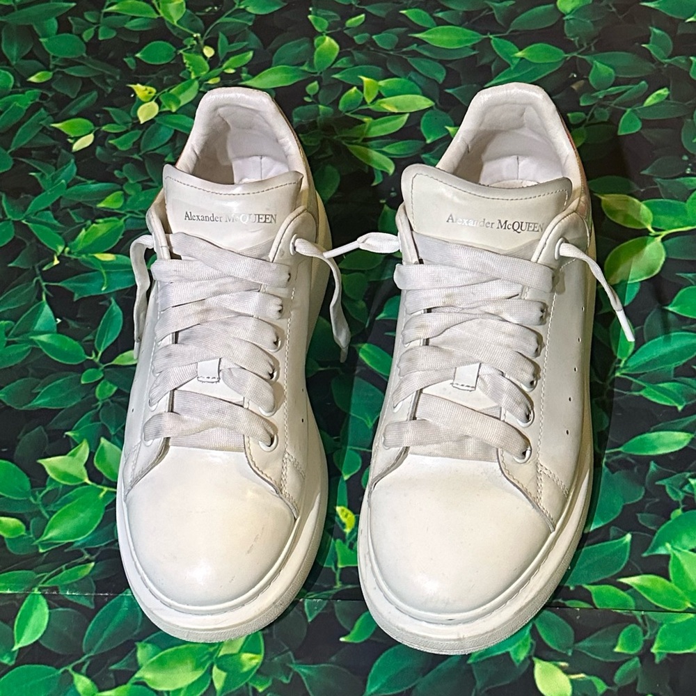 Size 10 White Alexander McQueen Oversized Sneakers